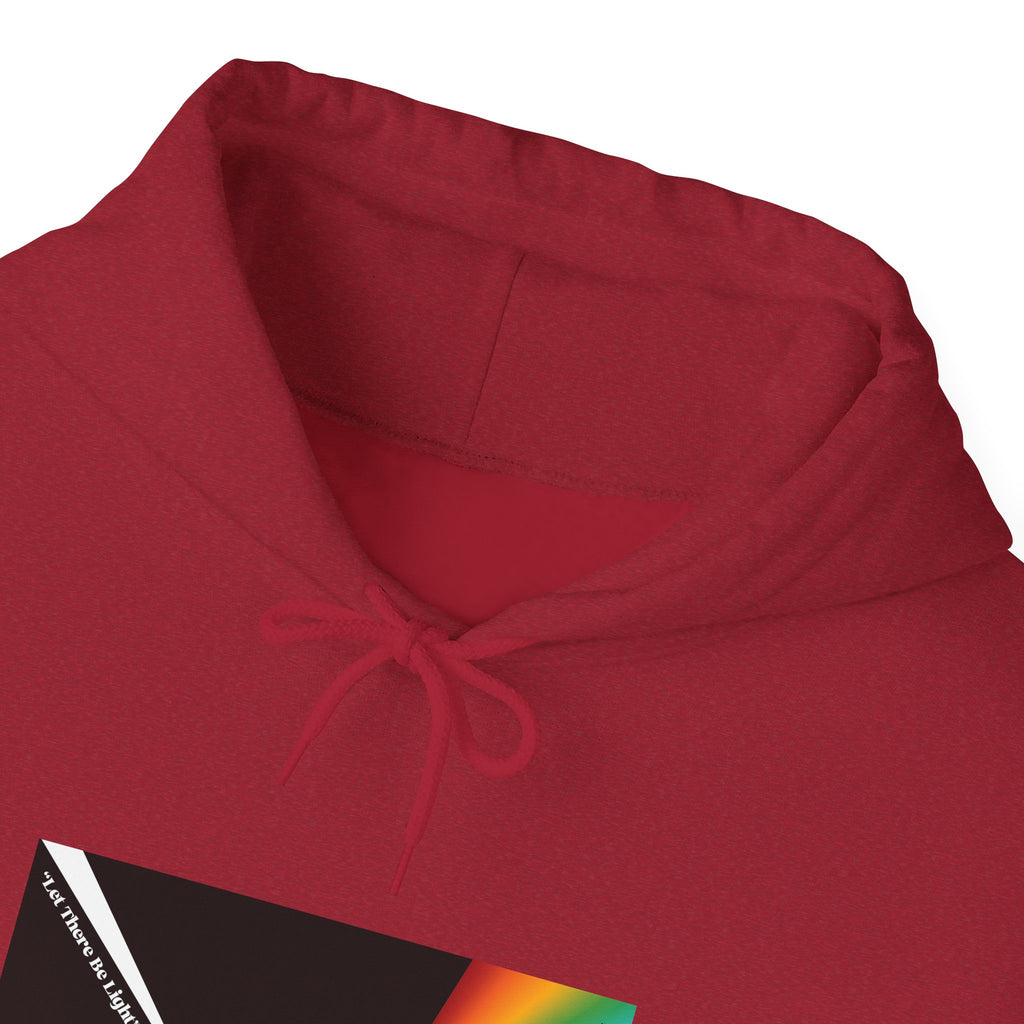 Unisex Prism Diamond "Let There Be Light" Hoodie | Rainbow Spectrum Prism Hooded Sweatshirt