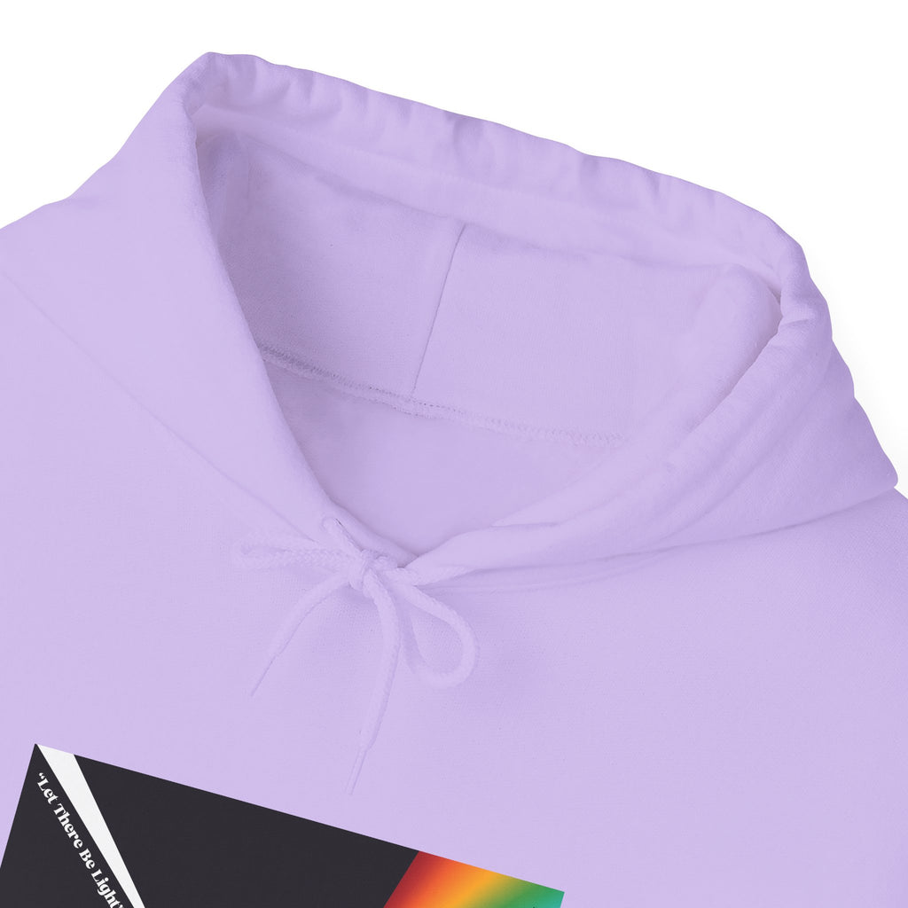 Unisex Prism Diamond "Let There Be Light" Hoodie | Rainbow Spectrum Prism Hooded Sweatshirt