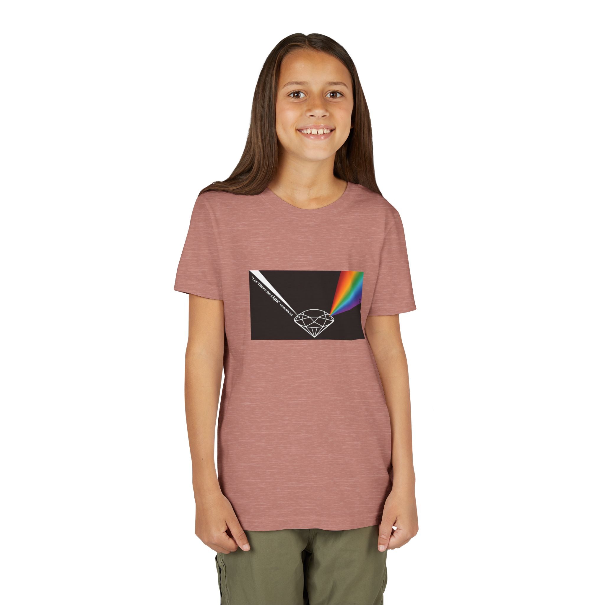 Youth Tee — Prism Diamond Rainbow Graphic Shirt