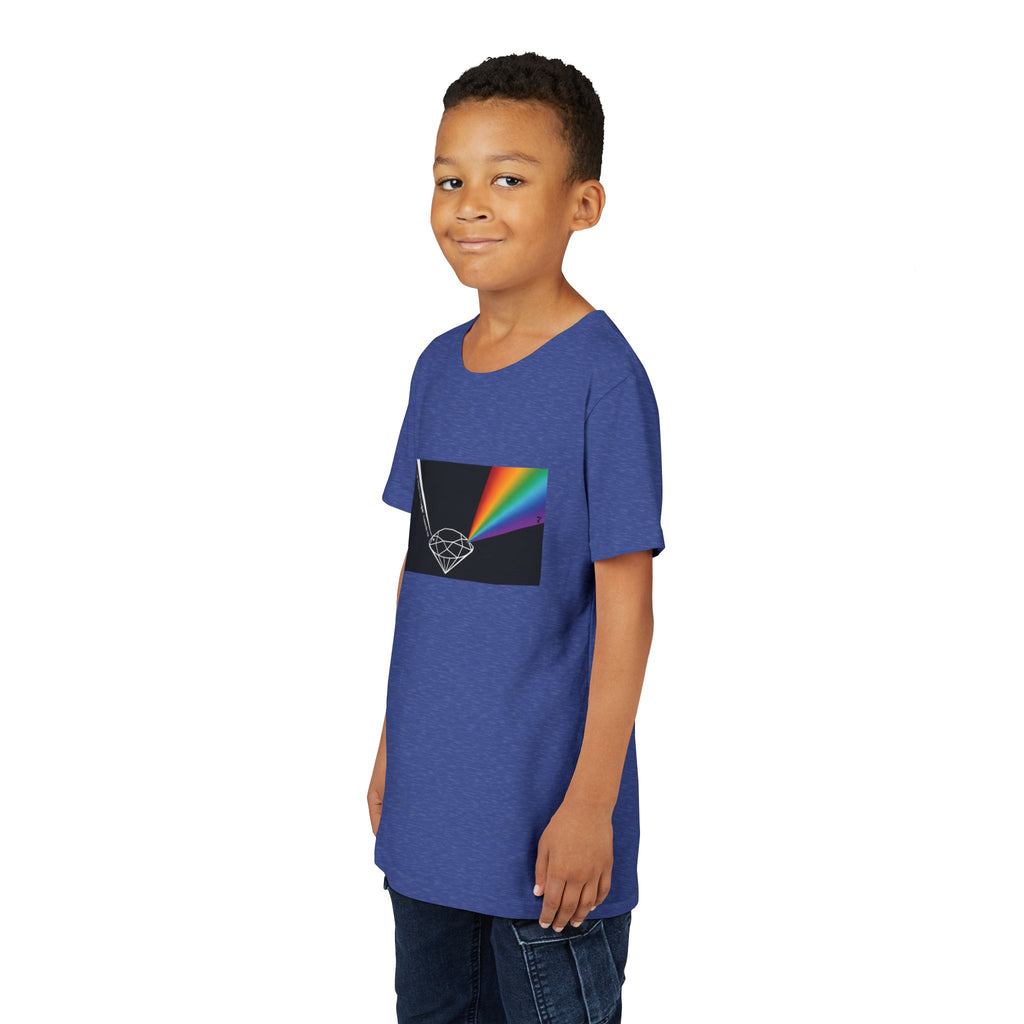 Youth Tee — Prism Diamond Rainbow Graphic Shirt