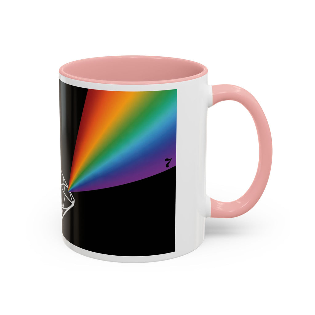 Prism Diamond Rainbow Accent Coffee Mug (11/15 oz)