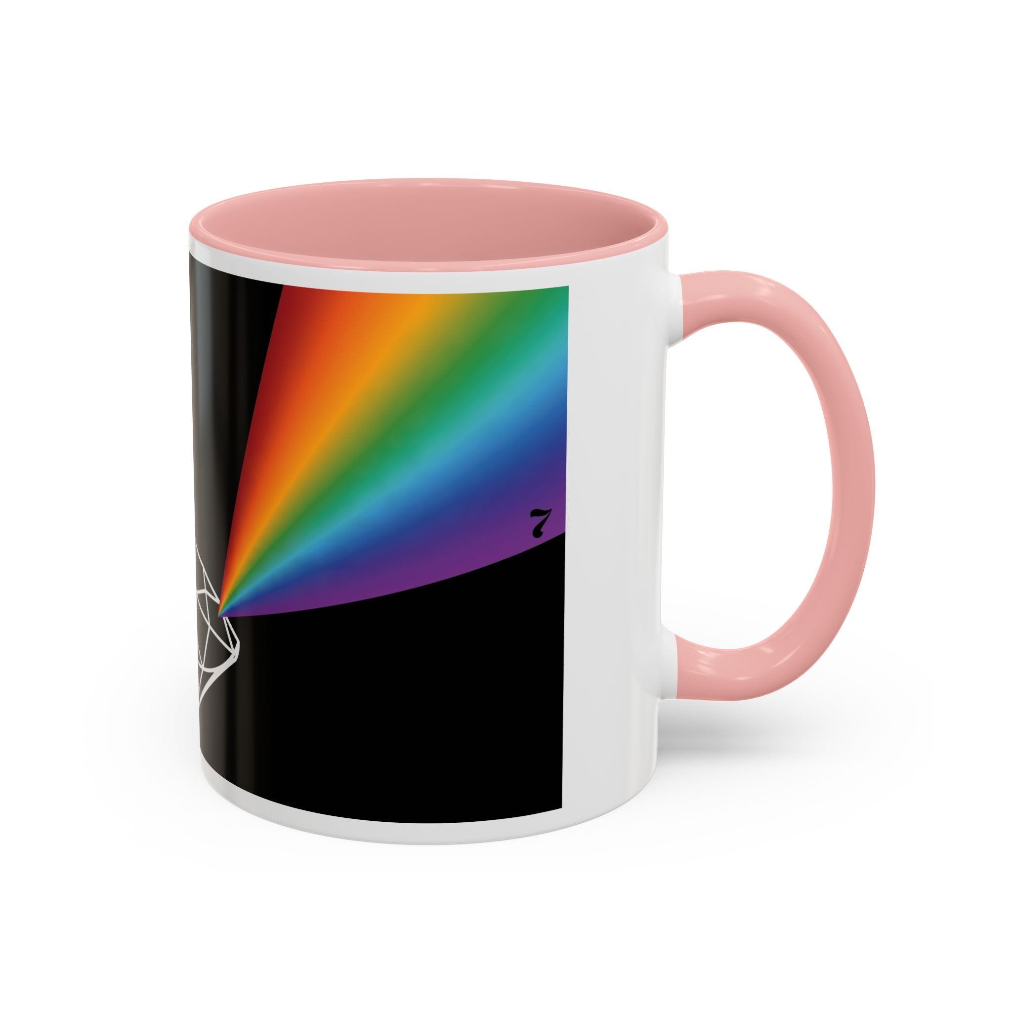 Prism Diamond Rainbow Accent Coffee Mug (11/15 oz)