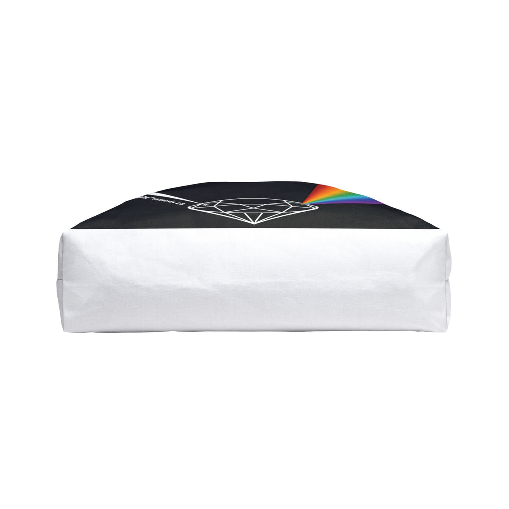 Weekender Tote Bag — Prism Diamond Rainbow Design Tote ("Let There Be Light")