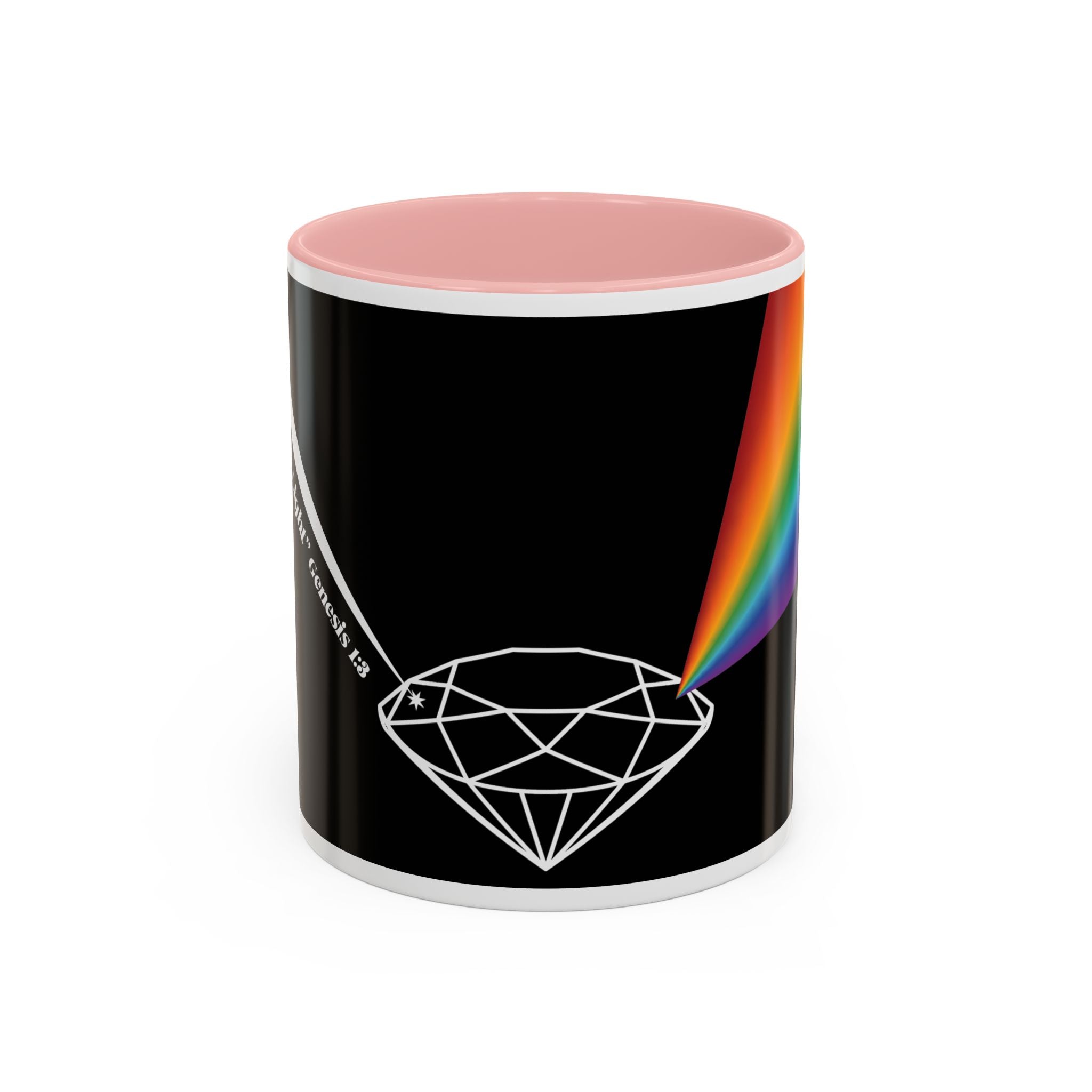 Prism Diamond Rainbow Accent Coffee Mug (11/15 oz)