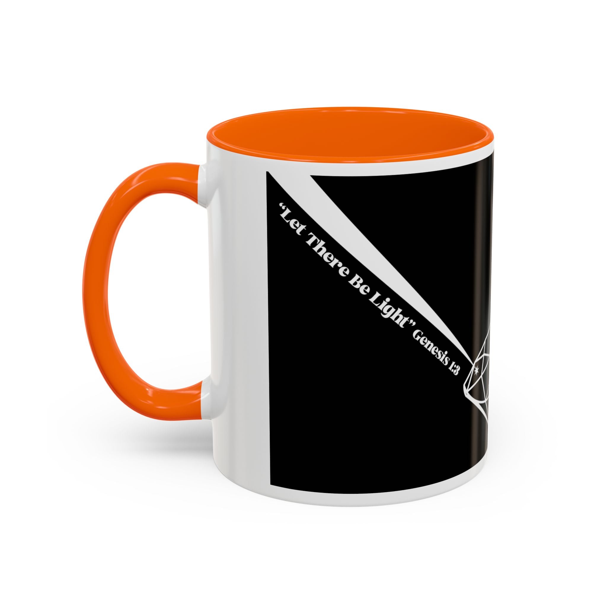 Prism Diamond Rainbow Accent Coffee Mug (11/15 oz)