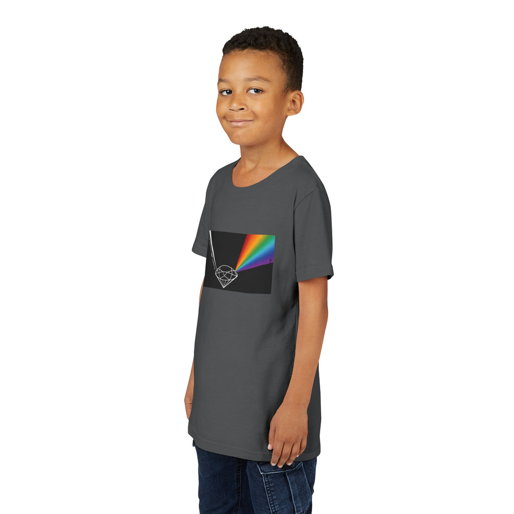 Youth Tee — Prism Diamond Rainbow Graphic Shirt