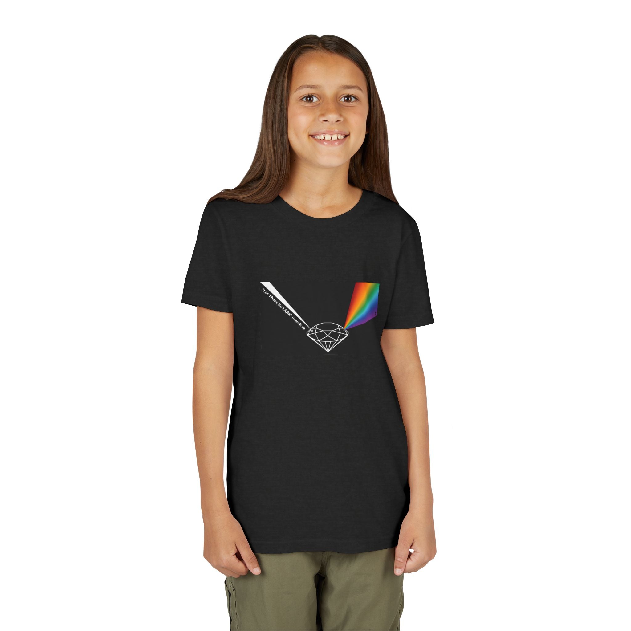 Youth Tee — Prism Diamond Rainbow Graphic Shirt
