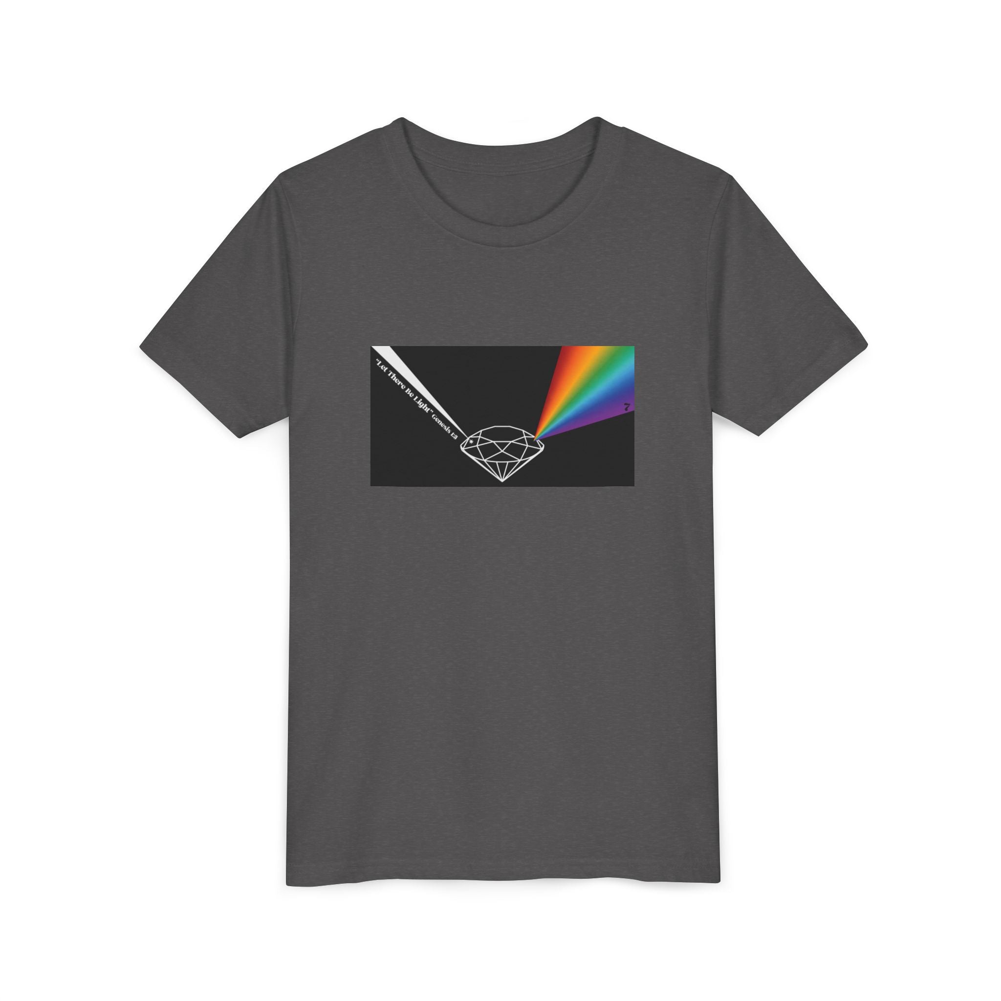 Youth Tee — Prism Diamond Rainbow Graphic Shirt
