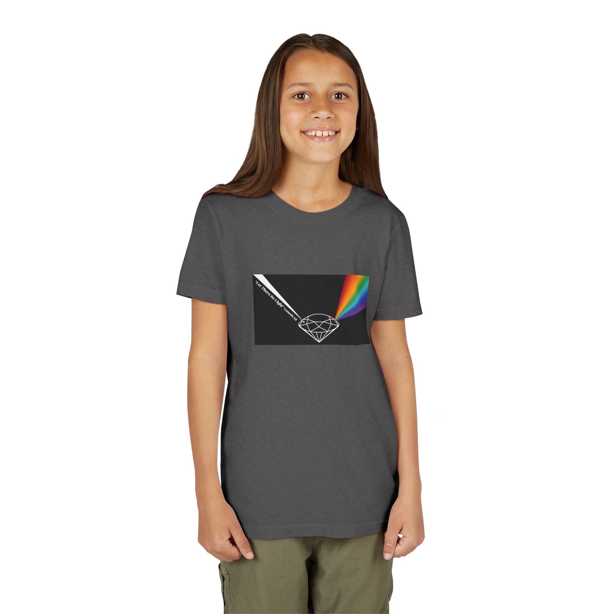Youth Tee — Prism Diamond Rainbow Graphic Shirt