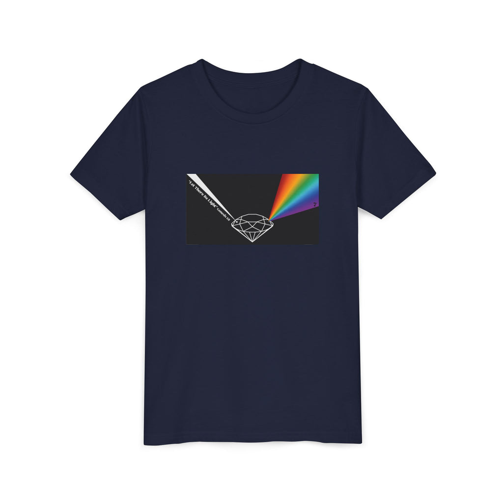 Youth Tee — Prism Diamond Rainbow Graphic Shirt