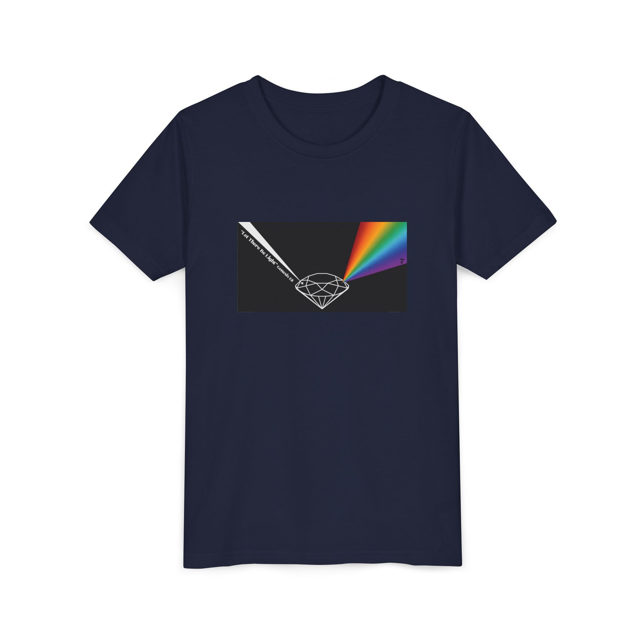 Youth Tee — Prism Diamond Rainbow Graphic Shirt