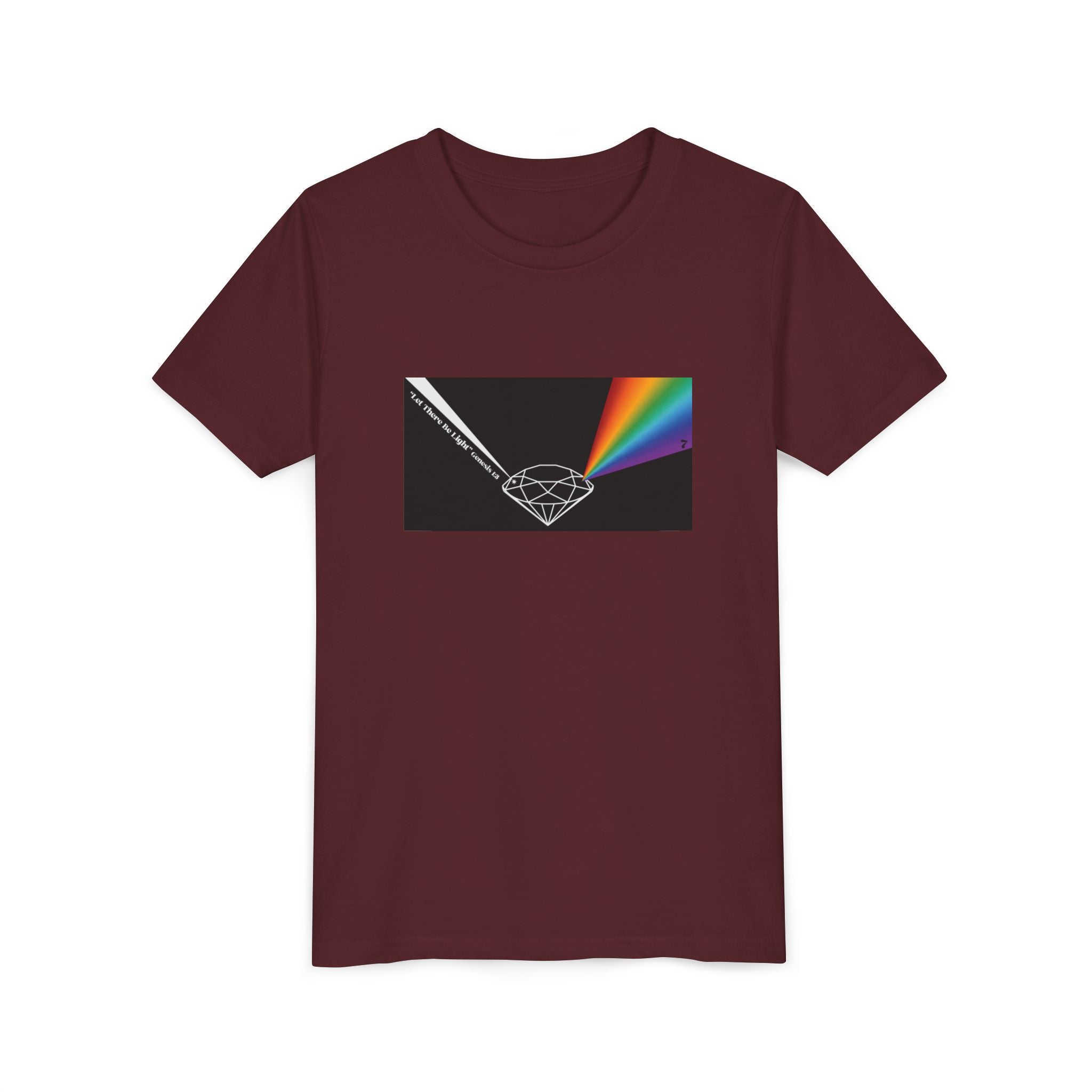 Youth Tee — Prism Diamond Rainbow Graphic Shirt