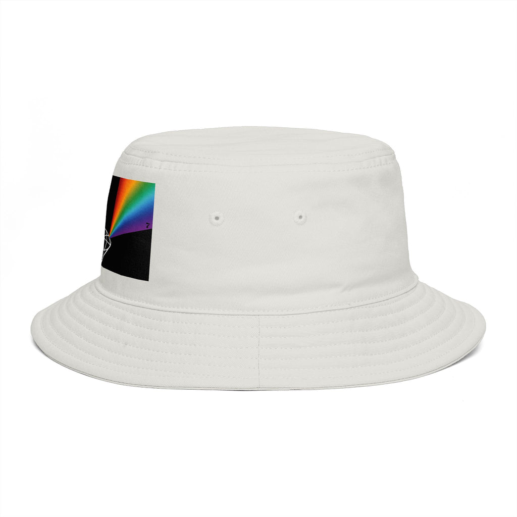 Prism Diamond Bucket Hat — Retro Rainbow Prism Graphic Hat