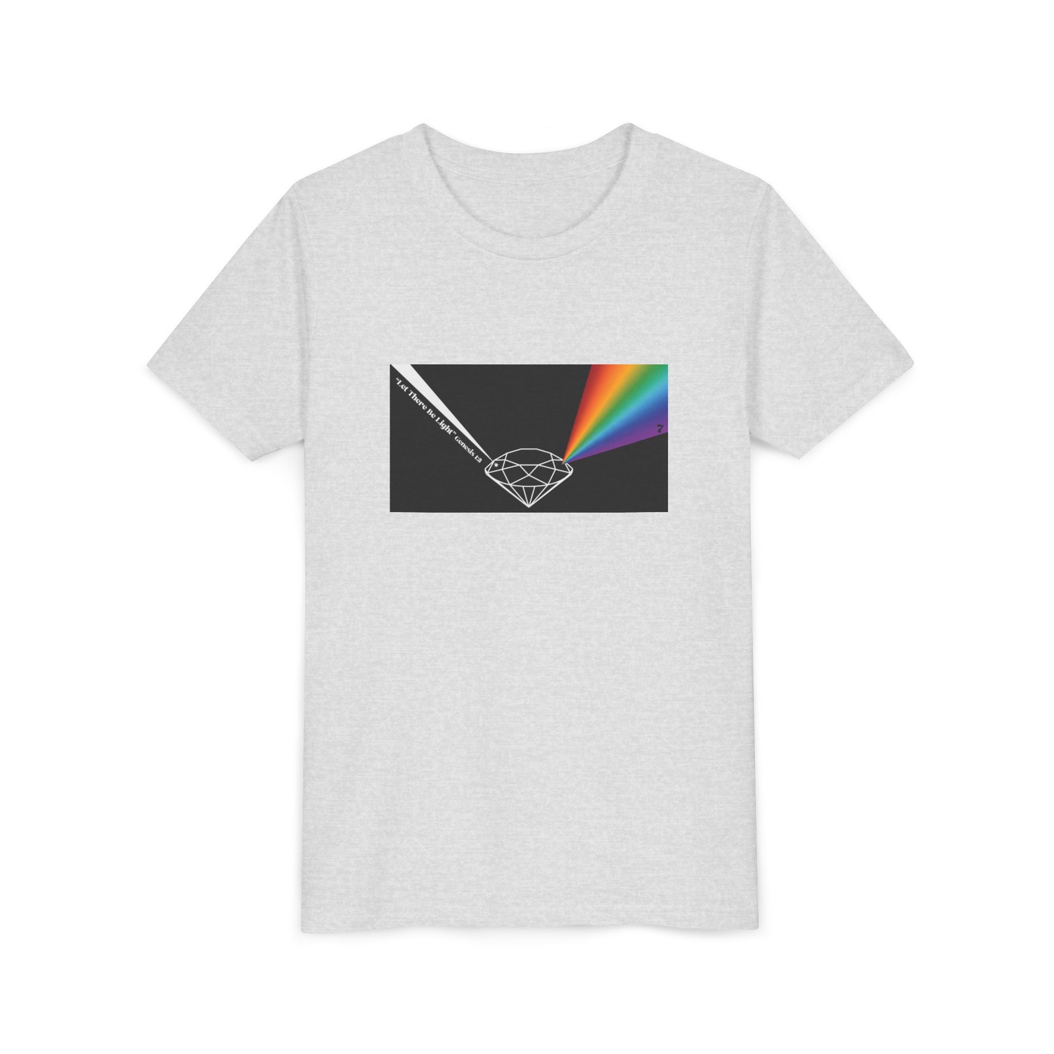 Youth Tee — Prism Diamond Rainbow Graphic Shirt
