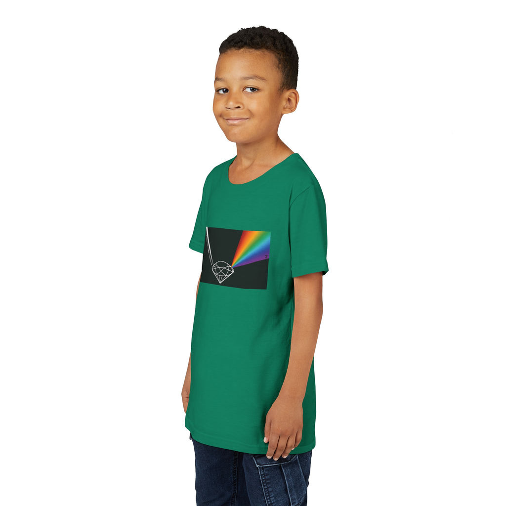 Youth Tee — Prism Diamond Rainbow Graphic Shirt