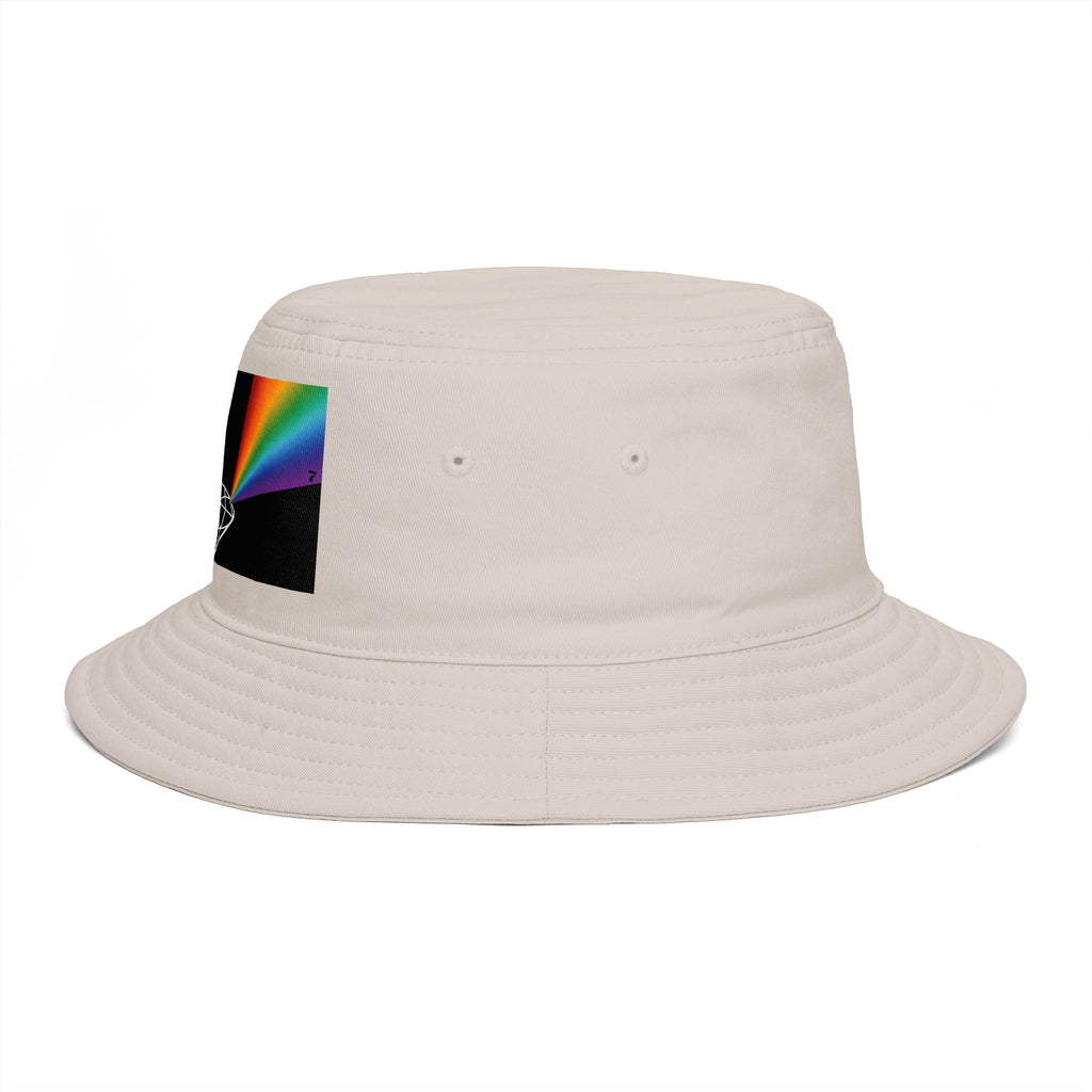 Prism Diamond Bucket Hat — Retro Rainbow Prism Graphic Hat