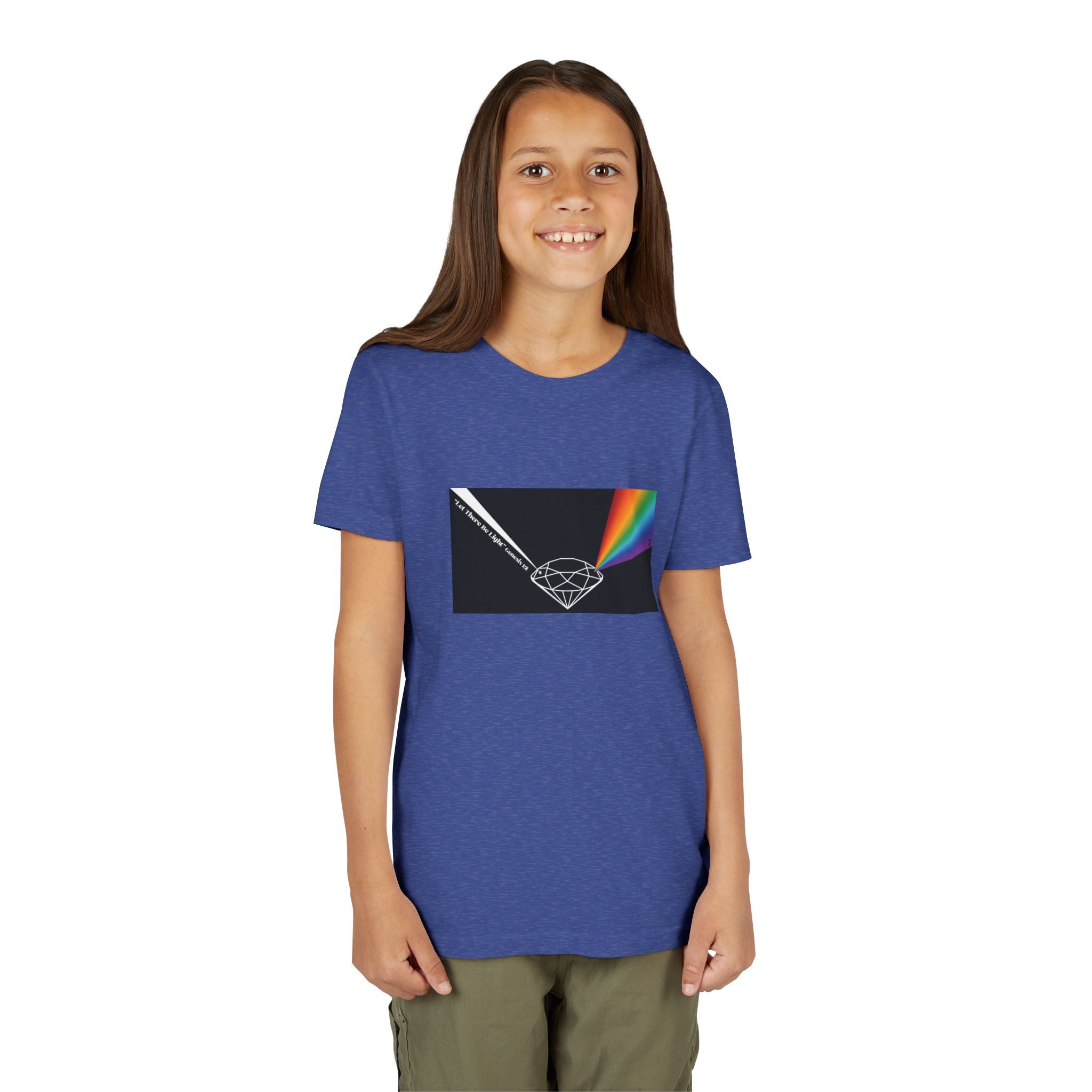 Youth Tee — Prism Diamond Rainbow Graphic Shirt