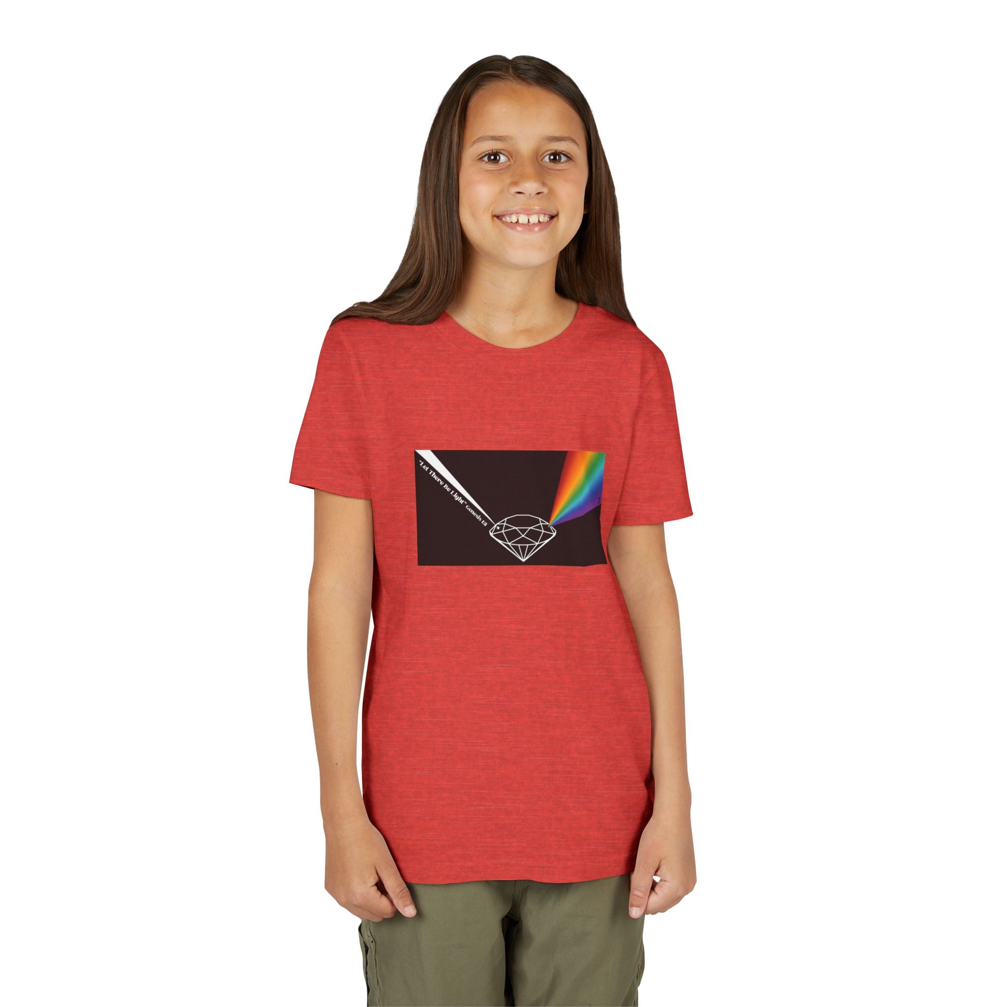 Youth Tee — Prism Diamond Rainbow Graphic Shirt