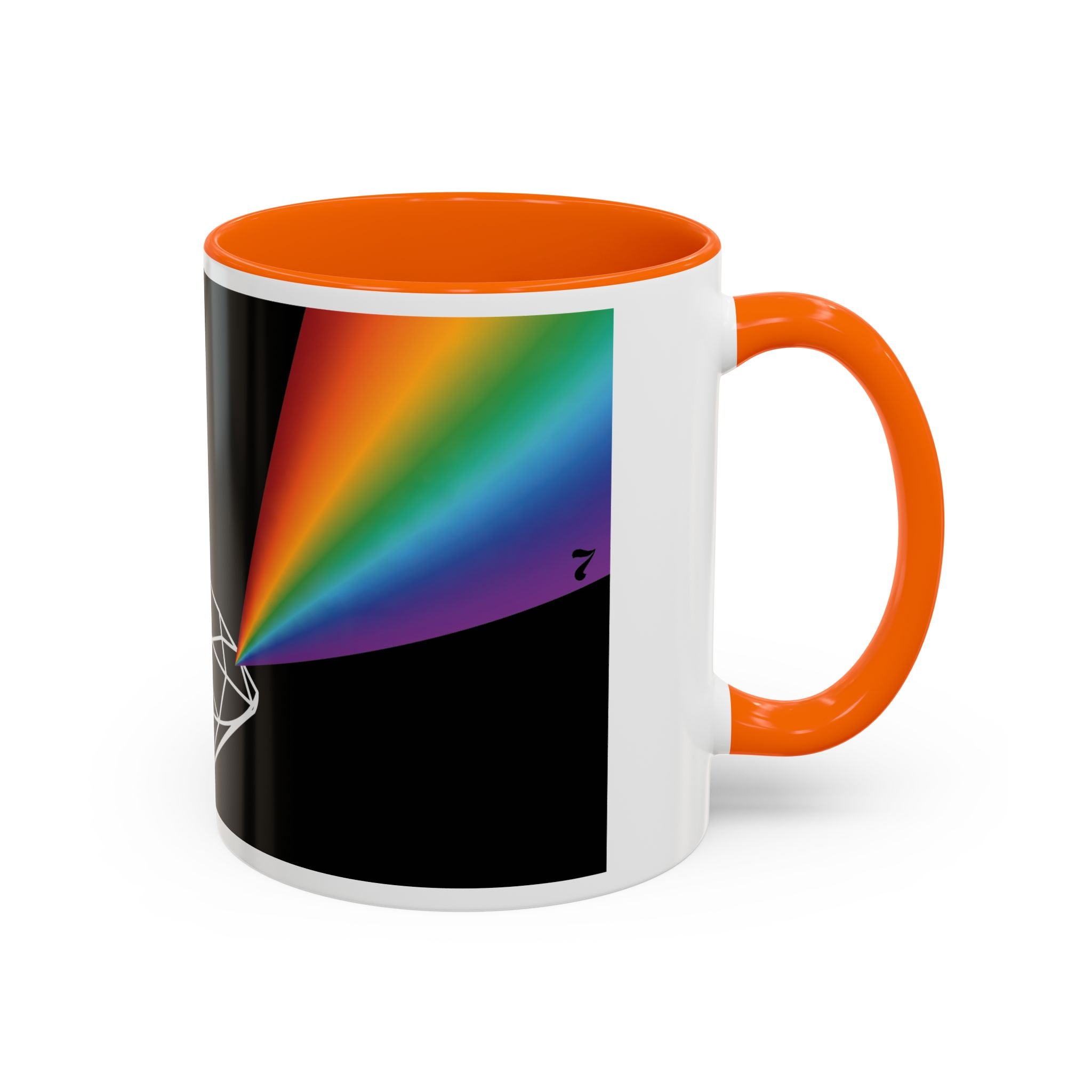 Prism Diamond Rainbow Accent Coffee Mug (11/15 oz)