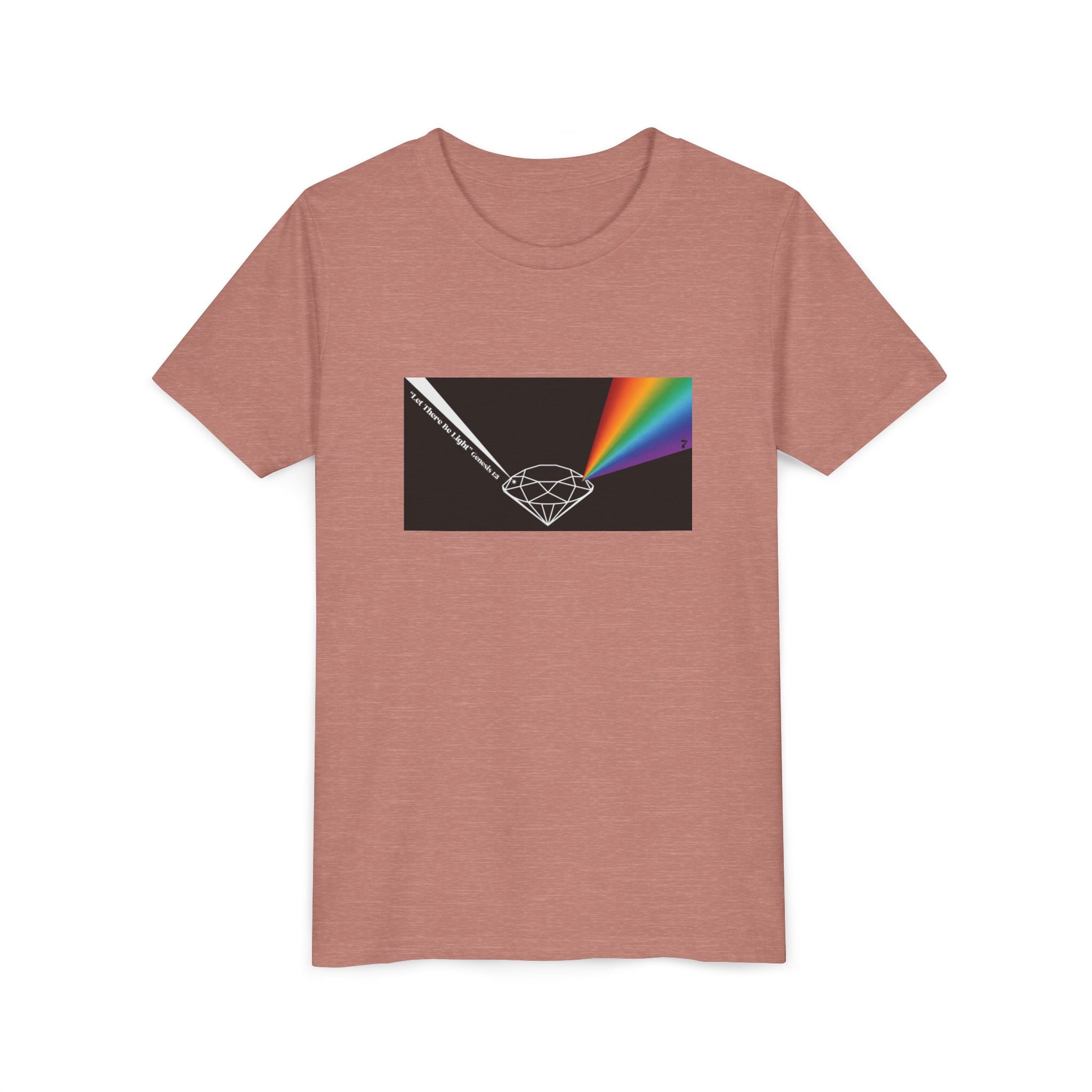 Youth Tee — Prism Diamond Rainbow Graphic Shirt