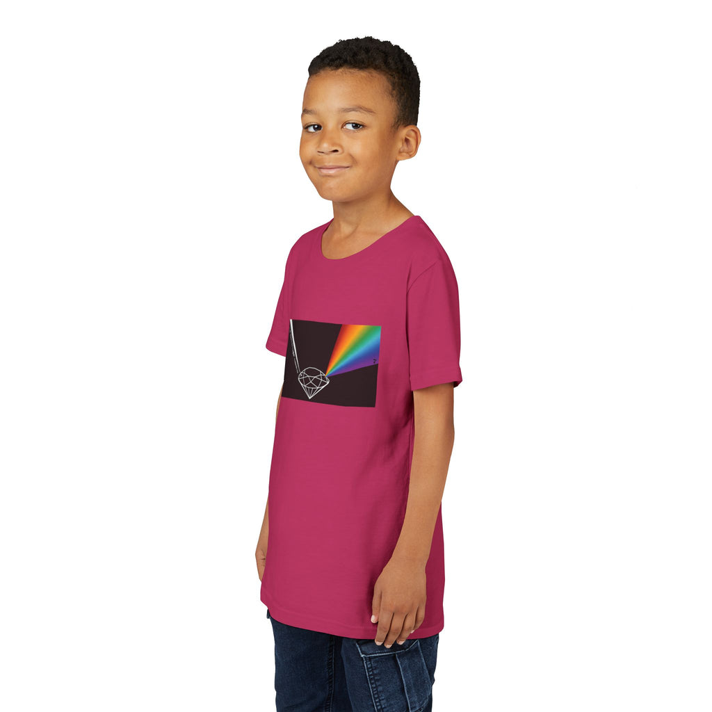 Youth Tee — Prism Diamond Rainbow Graphic Shirt