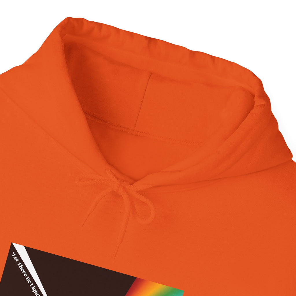 Unisex Prism Diamond "Let There Be Light" Hoodie | Rainbow Spectrum Prism Hooded Sweatshirt