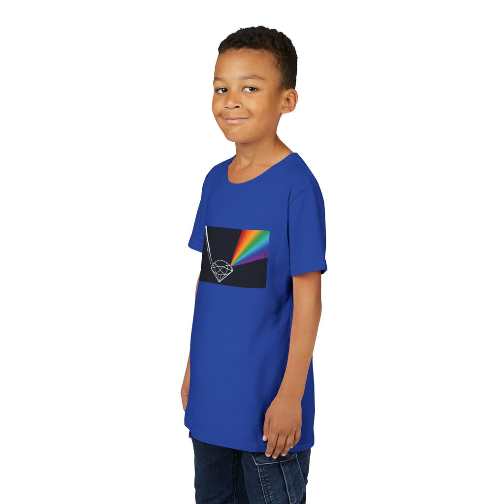 Youth Tee — Prism Diamond Rainbow Graphic Shirt