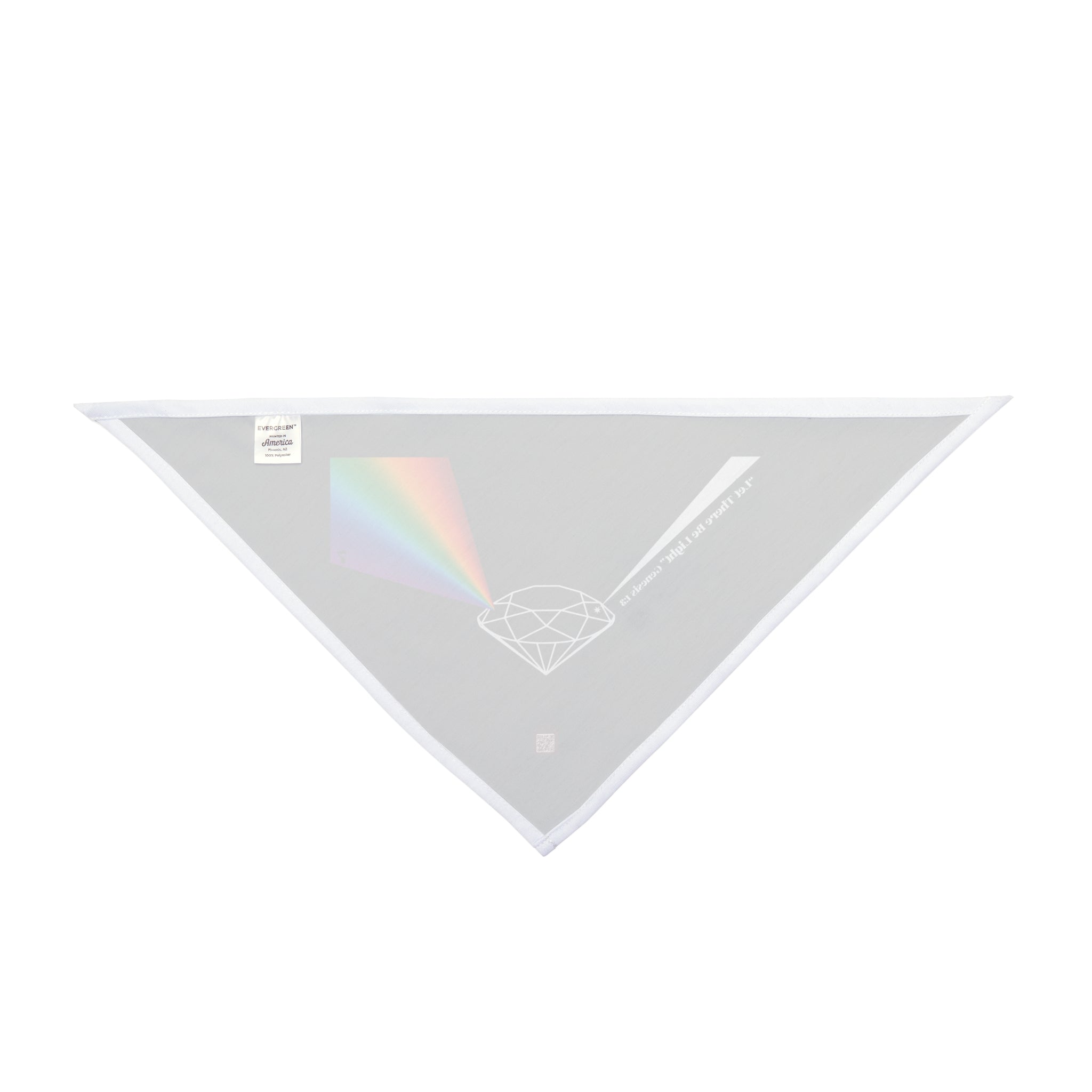 Prism Diamond Pet Bandana — Rainbow Light Dog & Cat Scarf