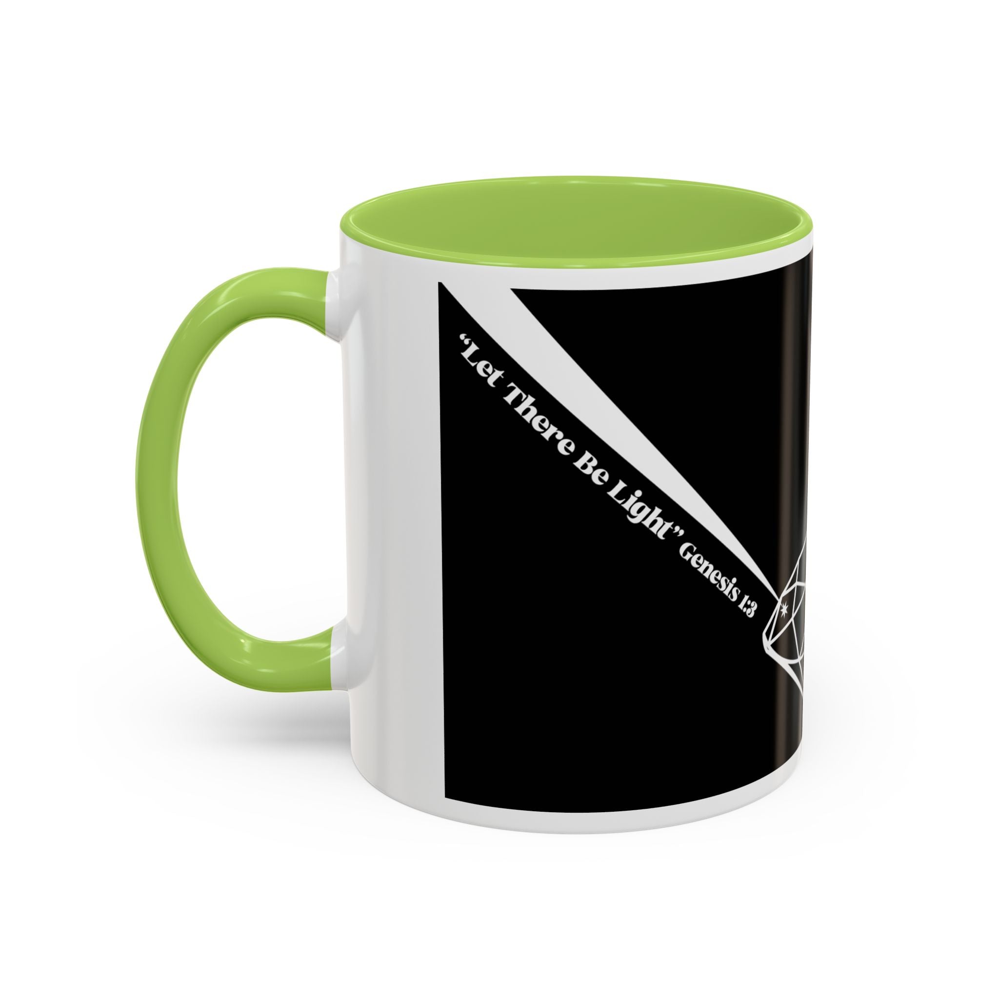 Prism Diamond Rainbow Accent Coffee Mug (11/15 oz)