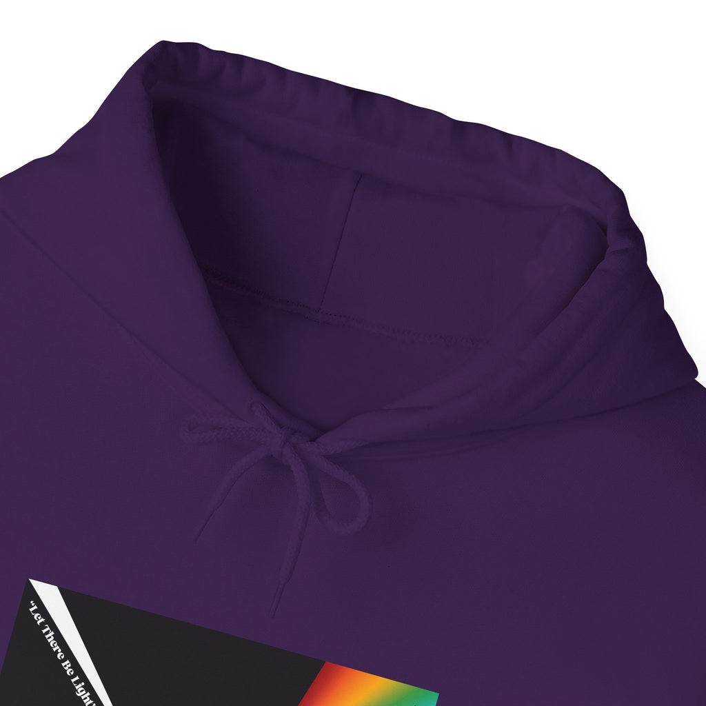 Unisex Prism Diamond "Let There Be Light" Hoodie | Rainbow Spectrum Prism Hooded Sweatshirt