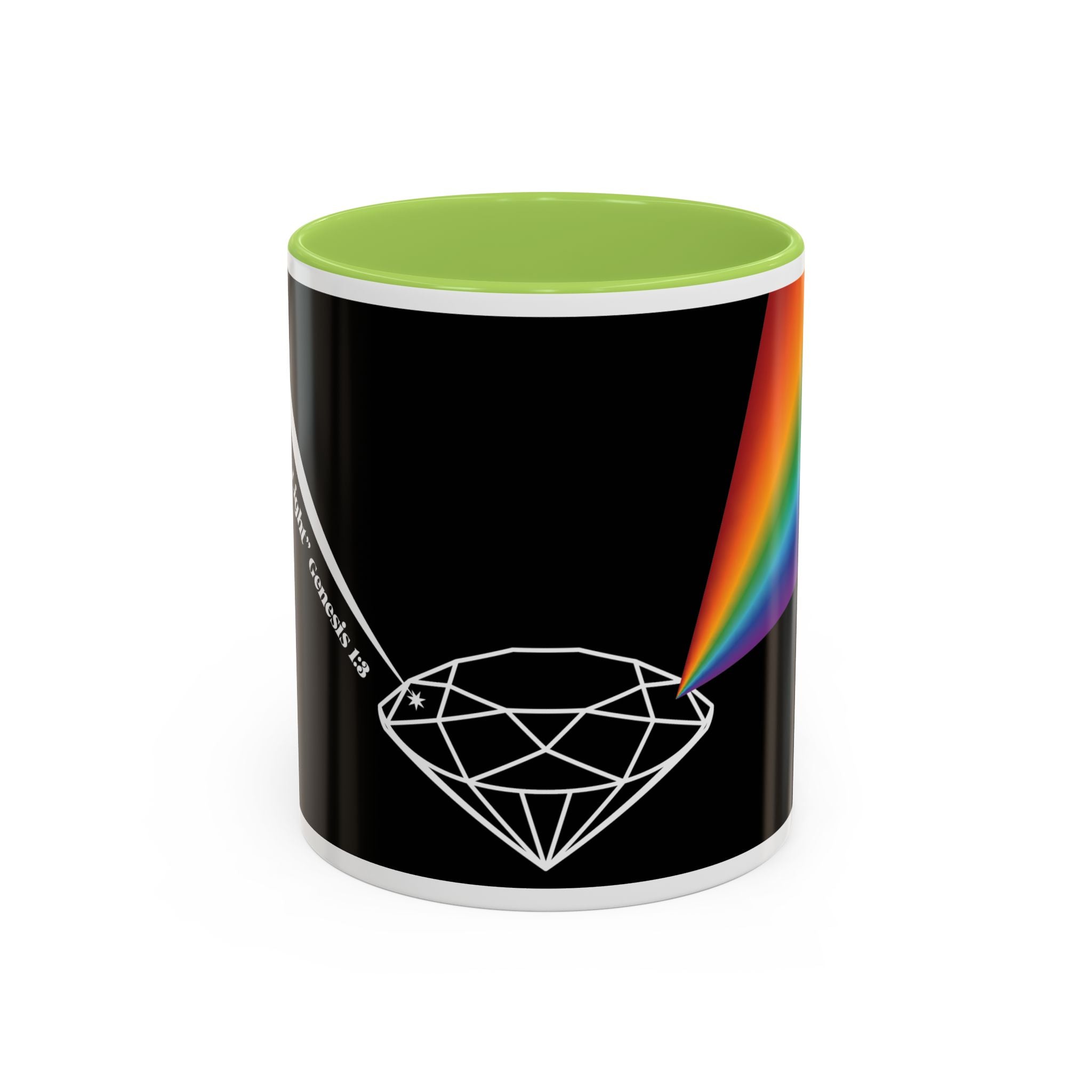 Prism Diamond Rainbow Accent Coffee Mug (11/15 oz)