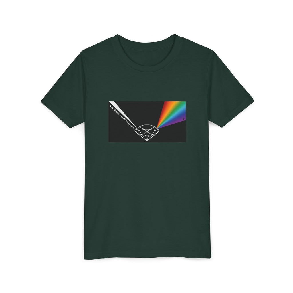 Youth Tee — Prism Diamond Rainbow Graphic Shirt