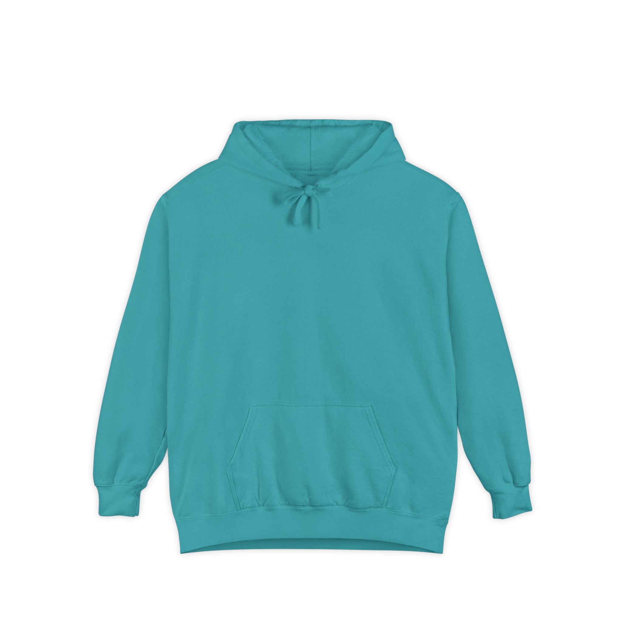 Rainbow Back Print "Let There Be Light" Classic Garment-Dyed Hoodie — Cozy Everyday Pullover