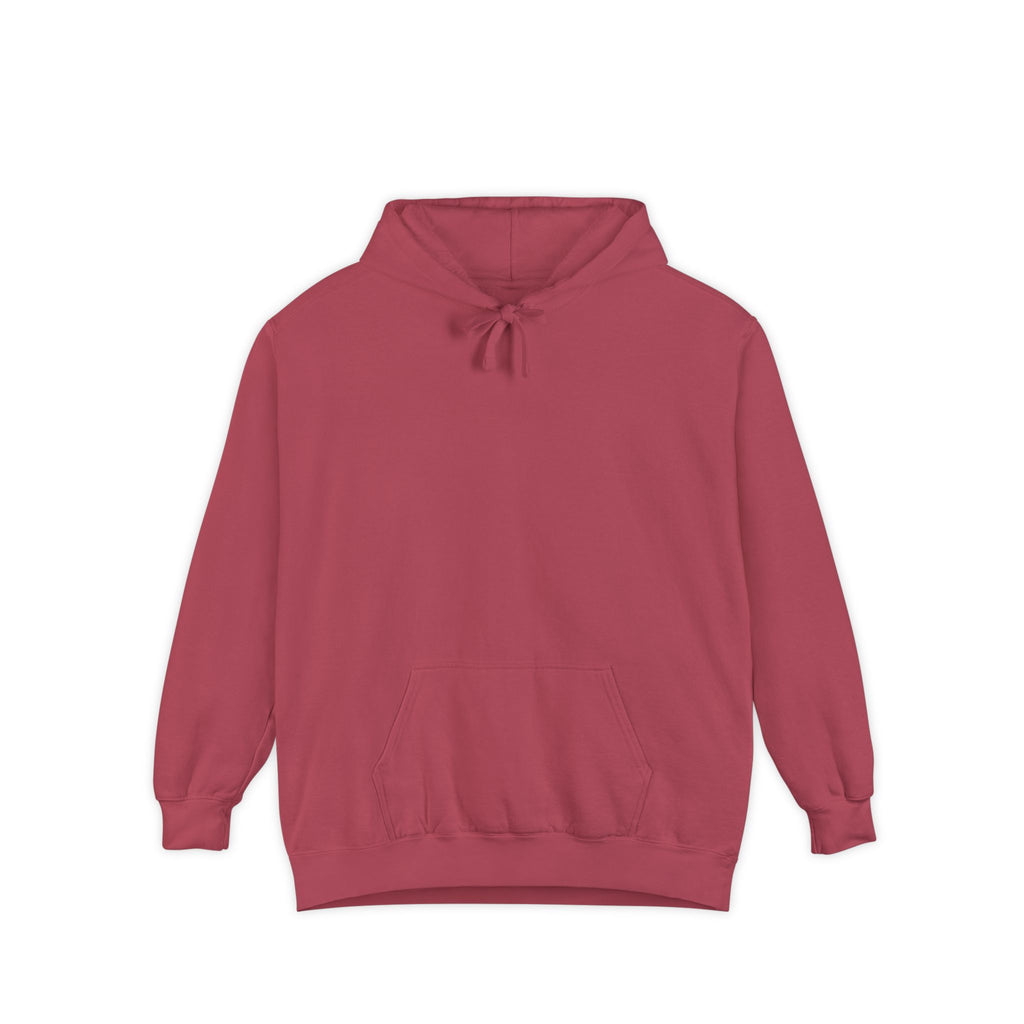 Rainbow Back Print "Let There Be Light" Classic Garment-Dyed Hoodie — Cozy Everyday Pullover