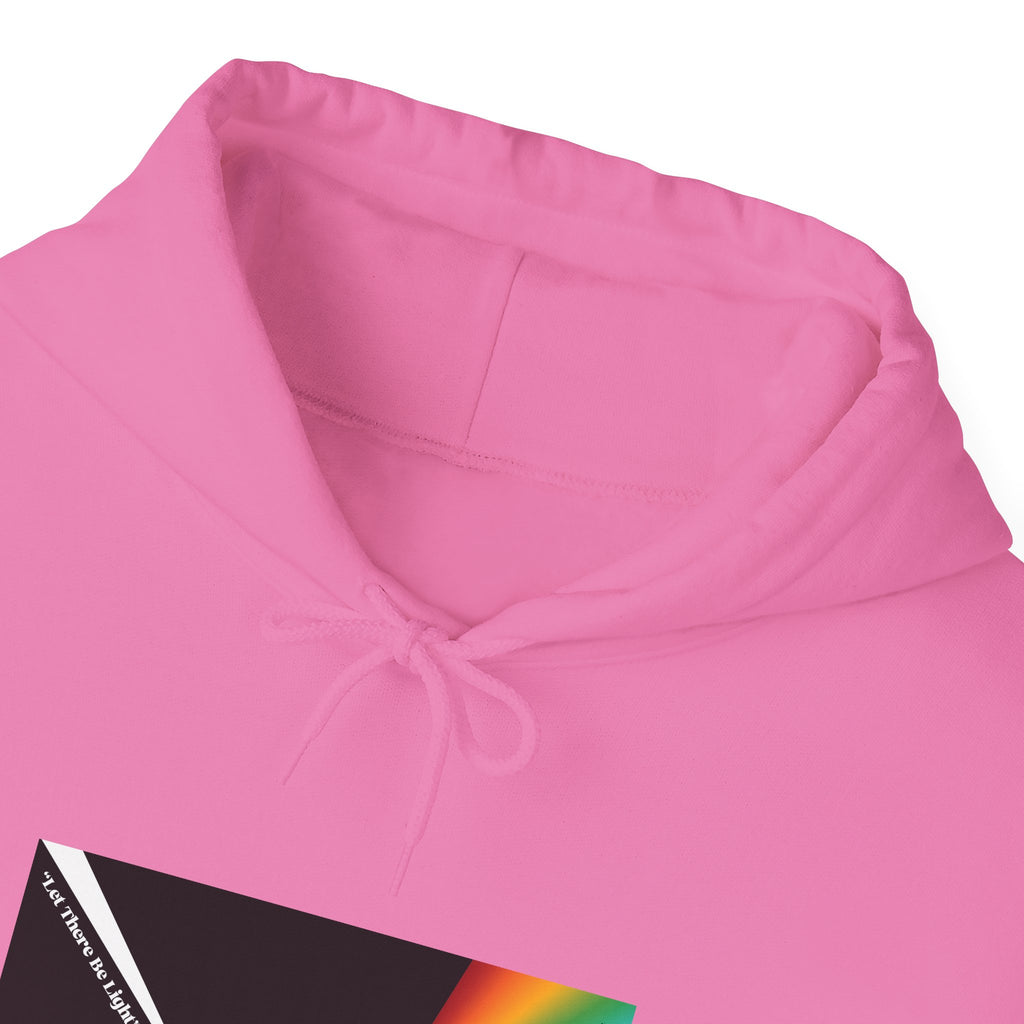 Unisex Prism Diamond "Let There Be Light" Hoodie | Rainbow Spectrum Prism Hooded Sweatshirt